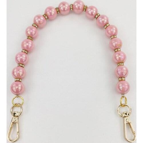 2020 38cm Acrylic beads chain Handbag Belt Bag Handle Short Strap Replacement bag accessories Parts correa de bolso STP178