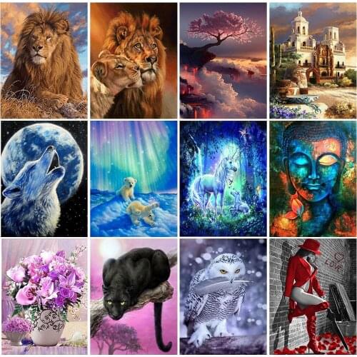 5d Diy Diamond Painting Cross Stitch Mosaic Landscape Diamond Embroidery Kits Home 30x40 Fashion And Beauty Decorative Painting