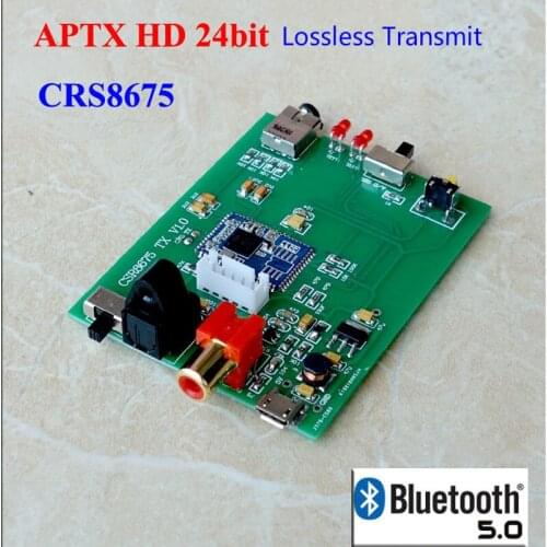 APTX HD CSR8675 Wireless Adapter Bluetooth 5.0 Audio Transmitter Digital Optical Toslink SPDIF 3.5mm Analog For TV STB