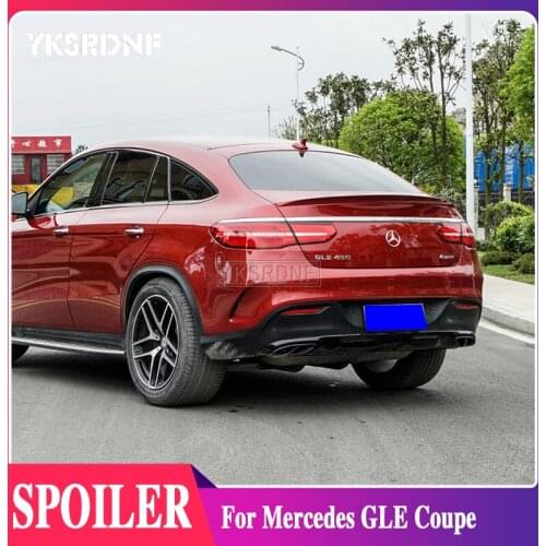 For Mercedes-Benz GLE Coupe GLE320 GLE300 GLE400 GLE500 2015 2016 2017 Car Styling ABS Plastic Unpainted Rear Trunk Wing Spoiler