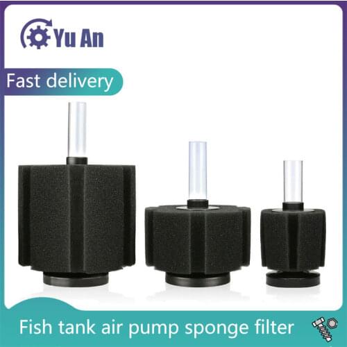 Aquarium Filter Fish Tank Air Pump Skimmer Biochemical Sponge Filter Aquarium Filtration Filter Aquatic Pets Fish Products 1 Pcs