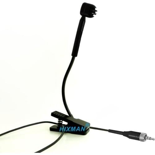HIXMAN Pro M100-SR Gooseneck Instrument Cardioid Saxophone Microphone For Sennheiser G1 G2 G3 G4 Sereies Wireless System 3.5mm