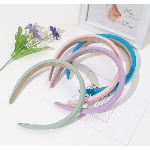 INS Summer Beach Simple Pressing Hairband Milk Silk Girl Sweet Color Sponge Hairband Washing Hairpin Simple Wild Hairband