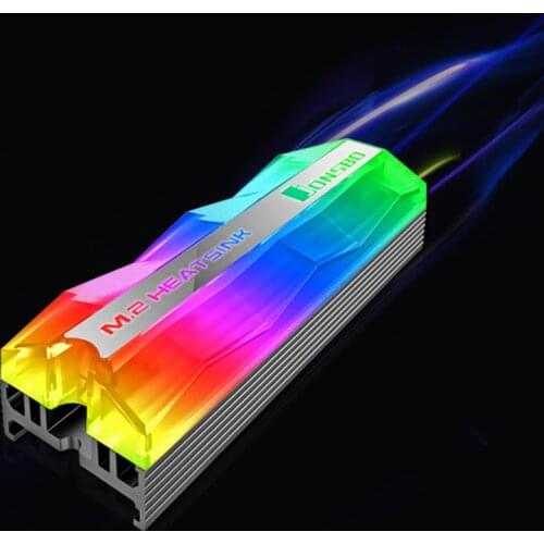 Jonsbo M.2 ARGB Lighting M.2 SSD Heatsink 5V 3Pin Solid State Hard Disk Cooler Radiator Heat Thermal Dissipation Cooling Pad
