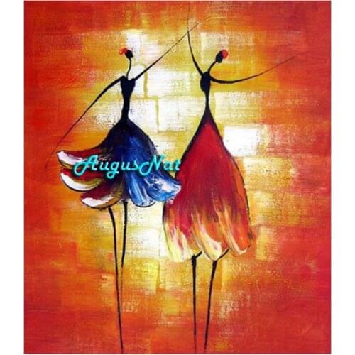 Abstract diamond painting full drill dancing wall art decor women diamond dots cover picture magic beads painting on canvas lady