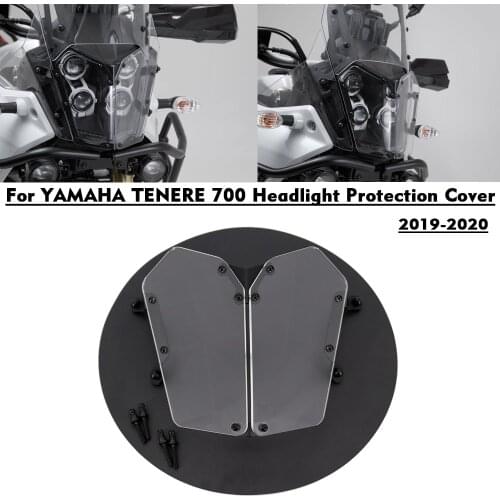 Motorcycle panel bracket PVC Headlight Protector Cover Protection Headlight guard For yamaha tenere 700 TENERE 700 T 700 T7