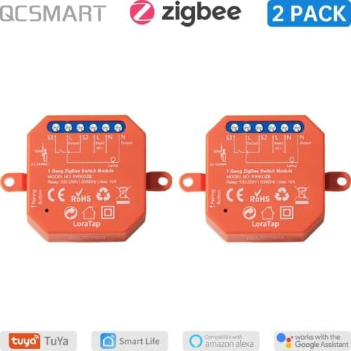 Tuya ZigBee 3.0 Light Relay Module App Remote Control Devices ON OFF Timer Works With Echo Alexa Google Home Voice Operate DIY