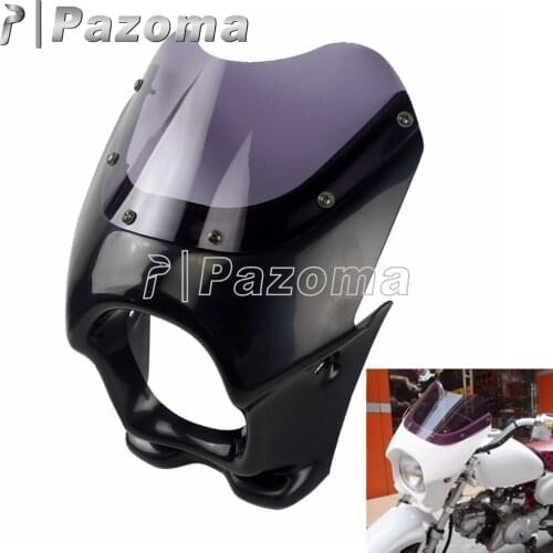 Motorcycle 5" Headlight Cover Plastic Fairing Mask For Yamaha RZ YB YD TW TZR Honda Dream Benri CB Suzuki GS Kawasaki AR 50 90
