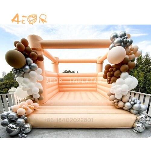Hot Sale inflatable bouncer jumping castle combo Cream Nude Inflatable Bounce House For Sale