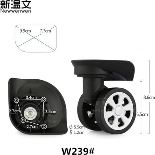 Replacement Travel Luggage Wheels for Suitcase Repair Hand Spinner Caster Wheels Parts Trolley Replacement Rubber W239