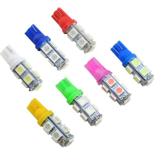 LED Bulb 2W 9SMD 5050 DC12V LED Auto Lamp led lamp light Tail light Door light license plate light 10PCS LED Light Bulb JTCL256