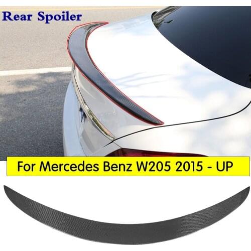Carbon Fiber For Mercedes C Class W205 Sedan 4 Door Spoiler Rear Trunk Spoiler wing for C63 AMG C200 C180 C250 C250 C300 C350