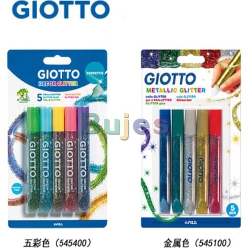 Giotto Decor Glitter,Child-safe Washable Glitter Glue Pen Dispensing PenShiny Decoration,Children' Favorirte, IT(Origin)