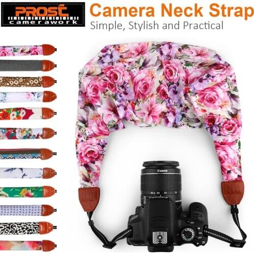 Universal Adjustable DSLR Camera Shoulder Neck Strap Fabric Of Floral Scarf for CANON NIKON SONY Fujifilm Leica Pentax Olympus