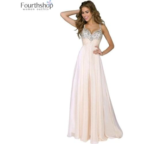 Fashion Sequin Evening Party Dress Sexy Sleeveless Backless Women Chiffon Maxi Dress Long Floor Length Summer Dresses Female