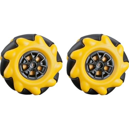 1pair 60mm Durable Parts Mecanum Wheel High Hardness Easy Install Omni Directional Accessories Smart Robot Car Toy Professional