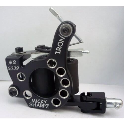 10Pcs/lot Pro Casting Iron Tattoo Machine 10 Wraps coil stainless steel Tattoos Body Art Gun Coil Machine LPC-ITM-7035-4D