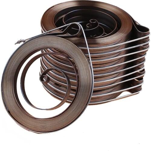 10Pcs/lot Starter Recoil Spring Universal Fit Chinese Chainsaw 2500 25cc Zenoah G2500 25cc Top Handle Pruner STIGA MACALLISTER