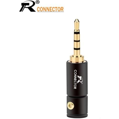 1pc Jack 2.5mm Audio Plug 4 Pole Gold-plated Earphone Connector with Aluminum tube&Screw locks welding free packing