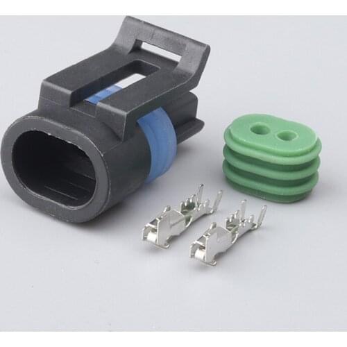 500 Set 2 pin 12162195 12162193 Female Sensor Connector Sealed Auto Plug DJ7022Y-1.5-21