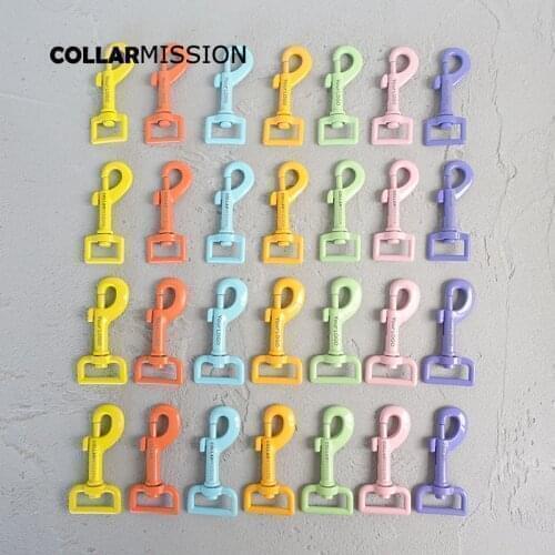 50pcs/lot Metal dog clasp for 20mm and 25mm webbing dog leash buckles 7colours We provide laser engraving service customize LOGO