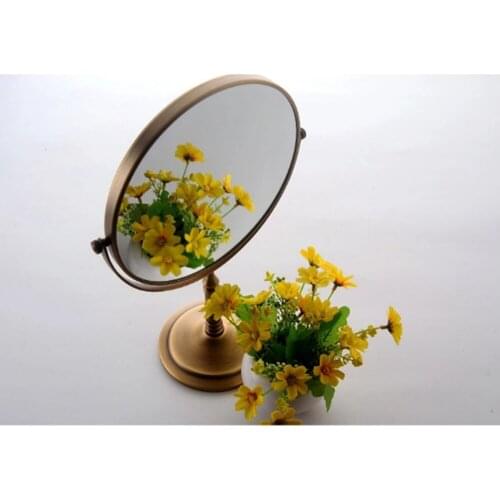 8inch Double-sided Flat Makeup Mirrors Desktop round Small Portable Dressing Mirror Personalize Mirror Hot Sale