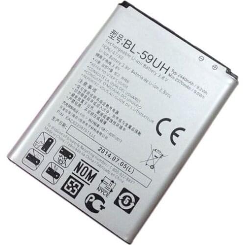 ALLCCX battery BL-59UH for LG D618 D620 D620J D620R Optimus G2 Mini with good quality