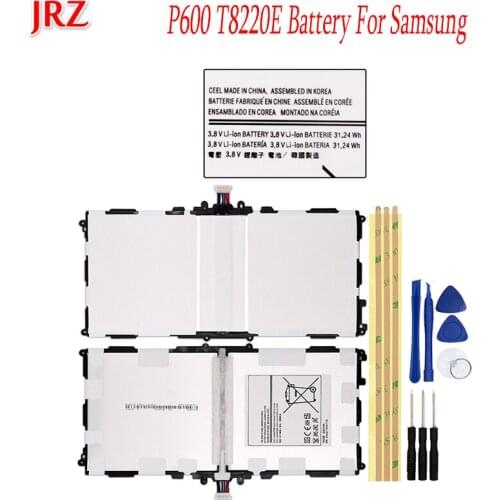 8220mAh T8220C T8220E Battery For Samsung GALAXY Note 10.1 Tab Pro P600 P601 P605 P607 SM-T520 SM-T525 Tablet Battera Replace