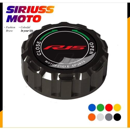 Aluminum Motorcycle Rear Brake Fluid Reservoir Cap Case for Yamaha R15 2011-2014