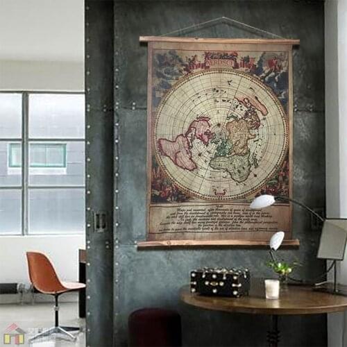 American retro nostalgia Cafe decorative painting creative industrial soft linen farmhouse decor simple personality adornment