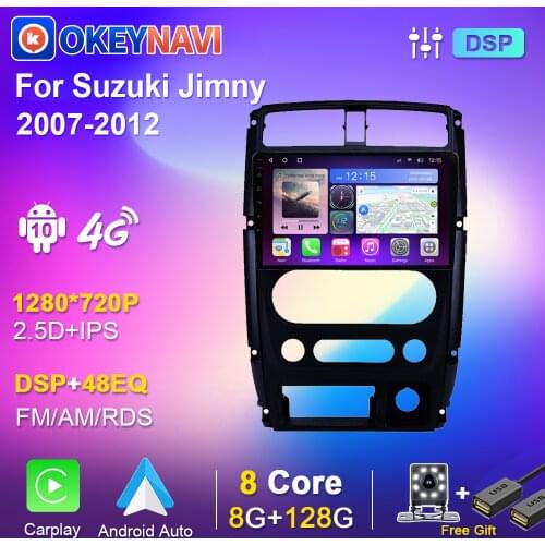 Android for Suzuki Jimny 2007-2012 2din Car Radio Stereo Navigation GPS Multimedia Video Player Blu-ray Screen Autoradio 6G 128G