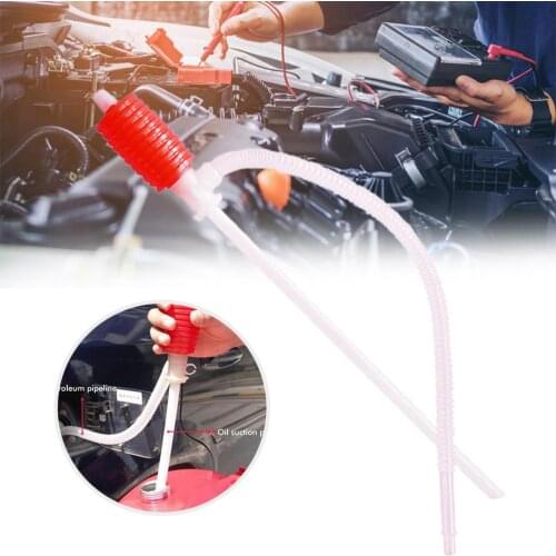 Car Manual Siphon Pump Oil Liquid Transfer Pump Portable Fuel Transfer Siphon Pump Handheld Petrol Diesel Oil Liquid Pump Syphon
