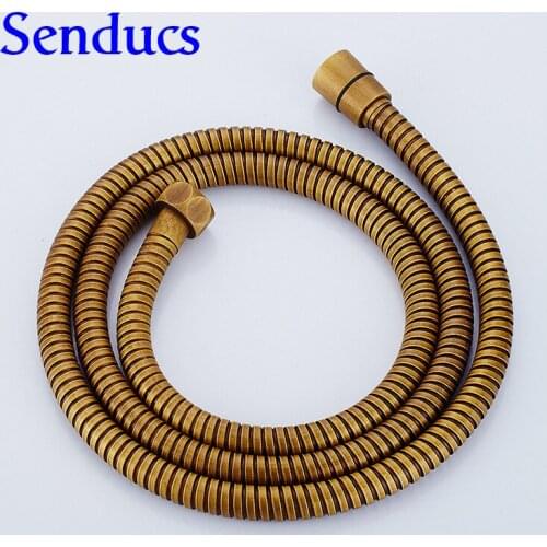 Free shipping high quality stainless steel shower shose with antique bathroom shower hose and gold shower plumbing hoses