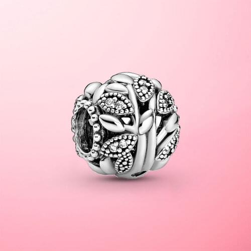 925 Sterling Silver Openwork Family Tree Charm Beads Fit Original pan Charm Bracelet Fashion Jewelry Gift