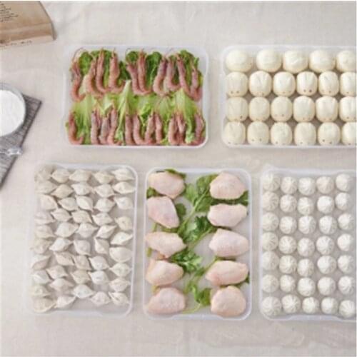 Household Refrigerator Multi-Layer Dumplings Box Kitchen Food Storage Container Multi-Layer Tray Plastic Containers With Lids