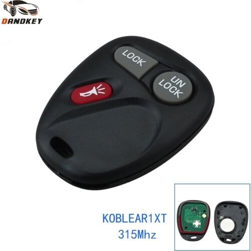 Dandkey 3 Buttons KOBLEAR1XT 315Mhz Fob For Chevrolet Silverado Suburban Tahoe Yukon GMC Keyless Entry Smart Remote Car Key