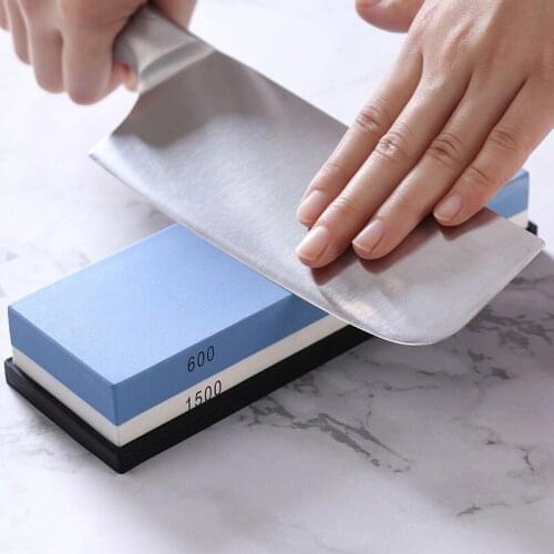 Home Multifunctional Double-Sided Whetstone Household Sharpener Natural Oil Azurite Diamond Sharpener Tool Kitchen Accessories