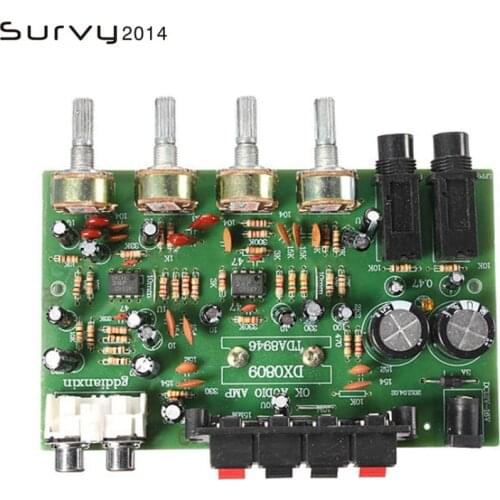 12V 60W Electronic Circuit Board Hi Fi Stereo Digital Audio Power Amplifier Volume Tone Control Board Kit