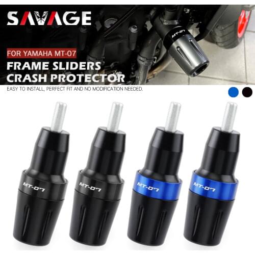 MT-07 Frame Sliders Crash Protector For YAMAHA MT07 2014-2021 FZ07 Tracer 700/GT Motorcycle Accessories Falling Protection Logo