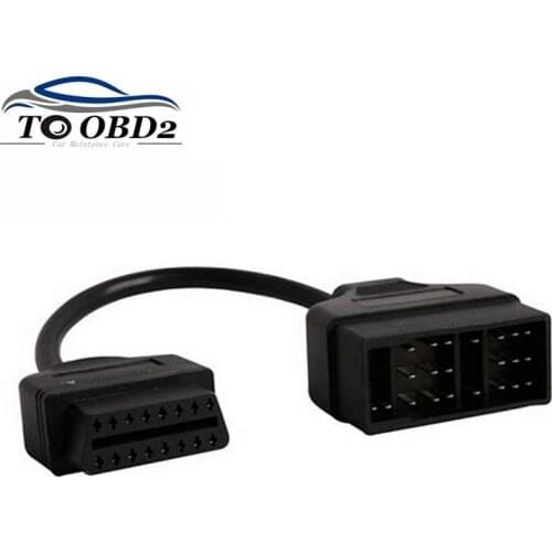 For Toyota 22Pin to OBDII 16Pin Female Connector Adapter Cable DLC Lead For Toyota 22 Pin Female to OBD2 16 Pin Free Shipping