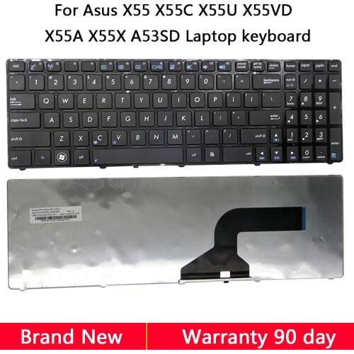 Brand New Laptop keyboard English Keys Replacement For Asus X55 X55C X55U X55VD X55A X55X A53SD keyboards