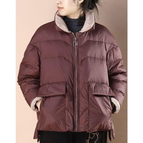 New 2020 Winter Jacket Women Casual Down Jacket Short Parka Overcoat Abrigo Mujer White 90% Duck Down Outerwear Female Warm Coat