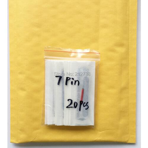 Permanent makeup needle blades 7 pin needles Red colors needle blade microblading needle eyebrow tattoo blade-C0