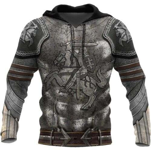 Fashion 3D Printed Knights Templar Hoodies / Sweatshirt /Zip Hoodie Autumn Winter Funny Harajuku Long Sleeve Streetwear-011