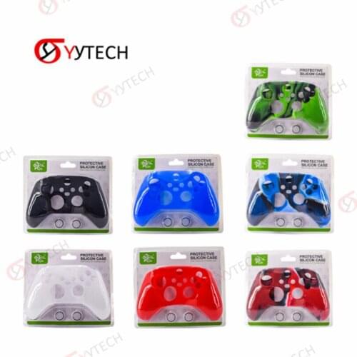 YYTECH Soft Gamepad Silicon Protective Case With 2pcs SIL Thumbstick Cap for XBOX Series X Controller Accessories