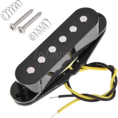 Single Coil Pickup for Electric Guitar Parts Accessories Black White