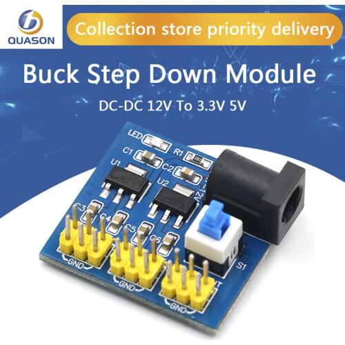 DC-DC 12V To 3.3V 5V Buck Step down Power Supply Module For Arduino
