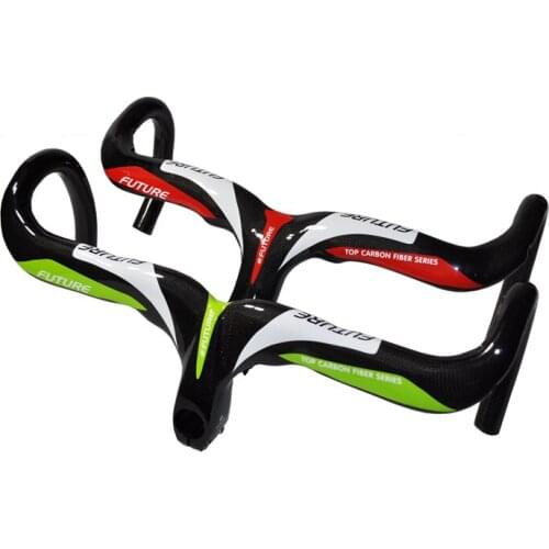 Carbon Fiber Bicycle Handlebar Drop Road Bike Integrated Handle Bar With Stem Bike Table Screw Bend Handlebar Parts