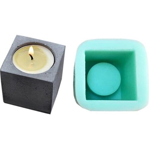 Silicone Mold Concrete Clay European Candlestick Bar Wedding Decoractions Molds Cement Life Supplies Mould Coffee Shop Romantic