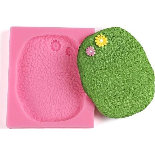 Sugarcraft Flower Grassland Lace Texture Silicone Mold Fondant Mold Cake Border Decorating Tools Chocolate Gumpaste Baking Mold